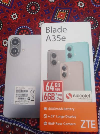 ZTE Blade A35e 6GB 64GB - Only 5 Days Used - Box - Urgent Sale
