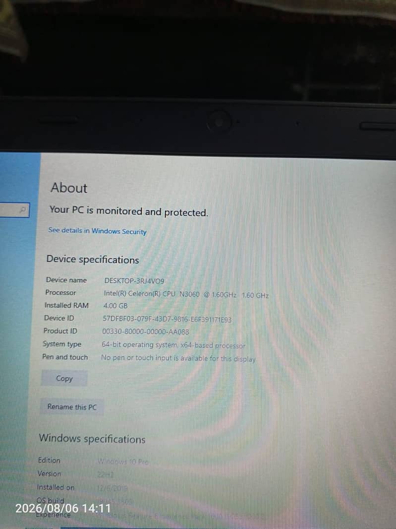Intel Celeron 3rd generation 7