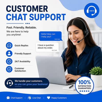 Customer chat supports