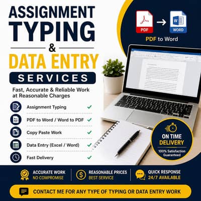 Assignment Typing & Data Entry Services