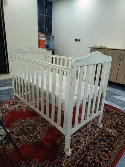 baby cot for sale in very reasonable price just like new