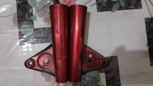 Front Fork Ears for CD 70 red Duplicate (CD 70 ears)