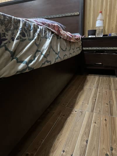 Pure wood king bed