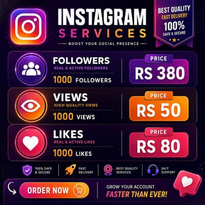 premium social services followers,likes,views fast delivery
