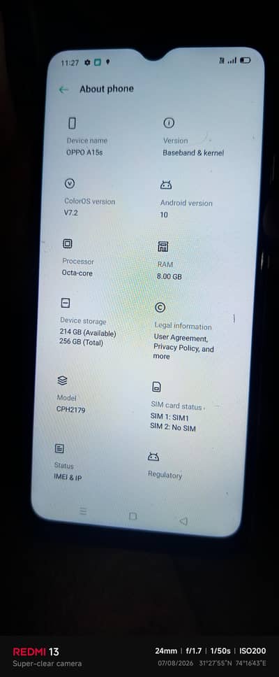 OPPO A15s