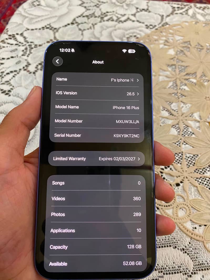 Apple iPhone 16 Plus 8