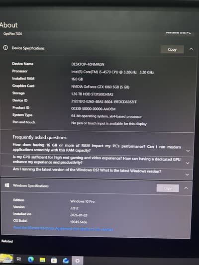 Dell Gaming pc for sale, runs every game super smooth 60+fps