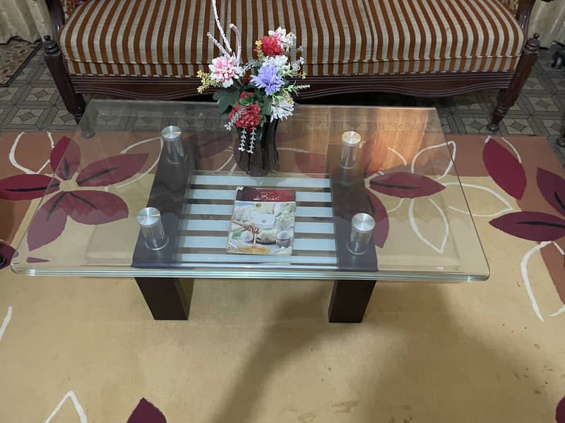Dining Table with 5 Chairs, Center Table & Curtains 7