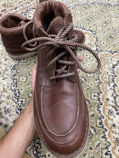 Clarks Brown Leather shoes Size 42