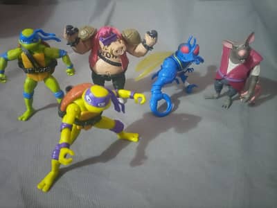 Action Figures Bundle- Teenage Mutant Ninja Turtle Wave 1