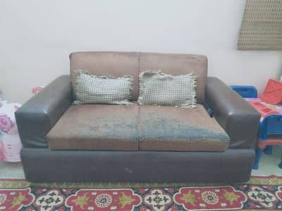 2 seater leather sofa