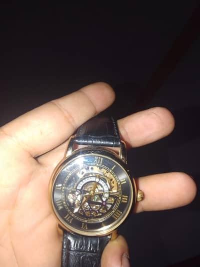 Cartier skelton style mens watch