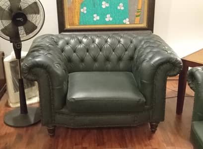 Leather Sofa Set