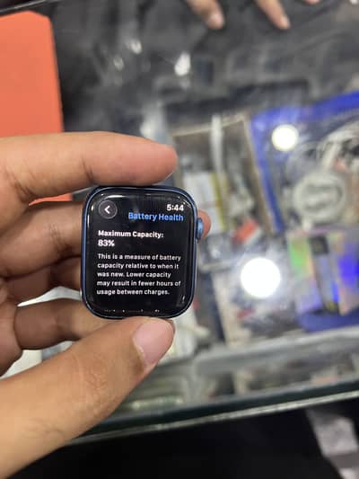Apple Series 7 45mm Blue clr wth Full Box Like New