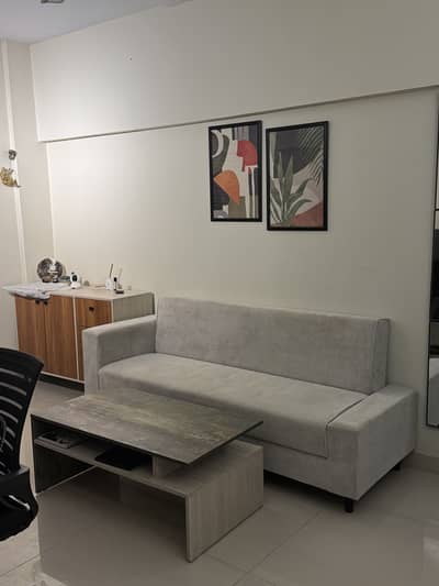 Centre table and sofa combed