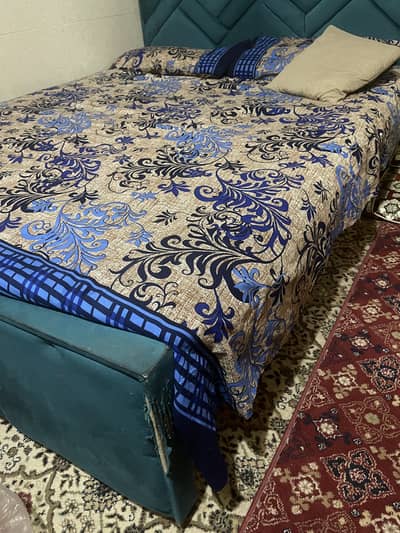 Double bed with mattress