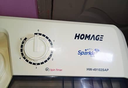 Kenwood Homage washing machine twin tub model number HW-49102SAP
