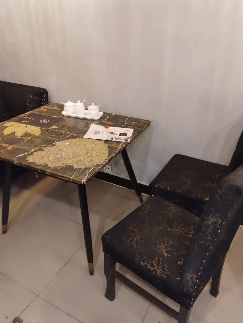 Restaurant dining table sets x4 5