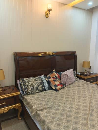 Luxury sheesham wood king size bed set