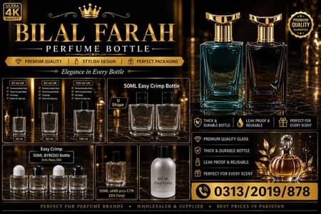Premium Glass Perfume Bottles | 30ml 50ml 100ml | Wholesal