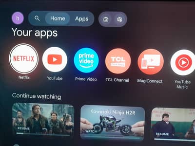 almost new tcl genuine original  4k ultra hd android Google led 55"V6B