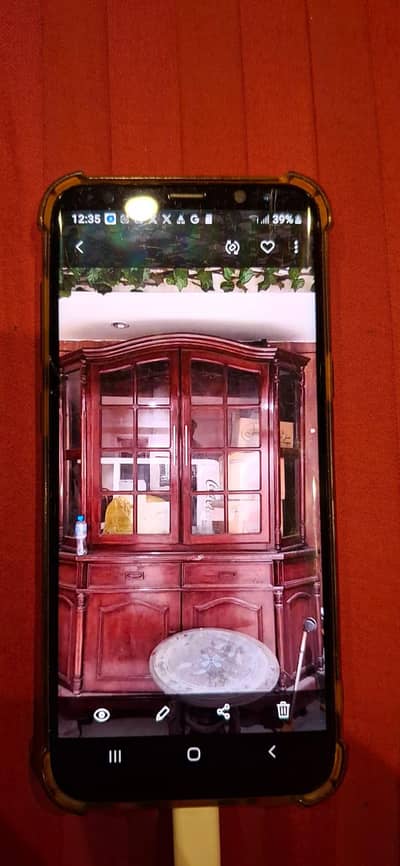 pure wooden showcase