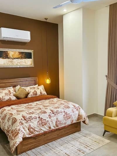 Daily basis, and Weekly basis Two Bedrooms Fully Furnished Luxury Apartments Available For Rent, Gulberg greens Islamabad in Sky Park One