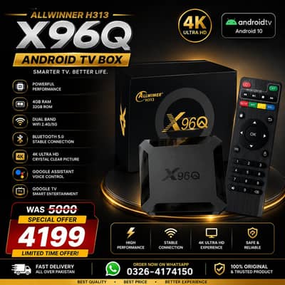 X96q Android TV box 8gb/128gb at low price 0326/4174/150