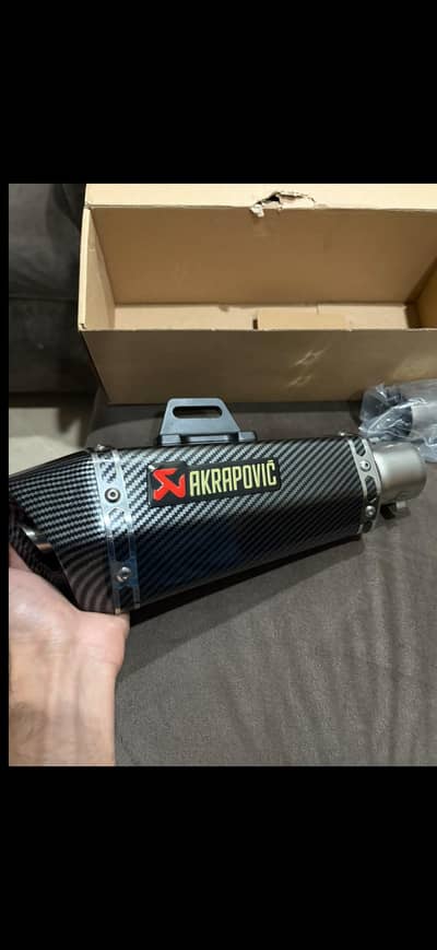 akrapovic exhaust with bend pipe