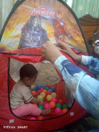 New Kids Play Tent with Colorful Balls – Rs. 1500 Final