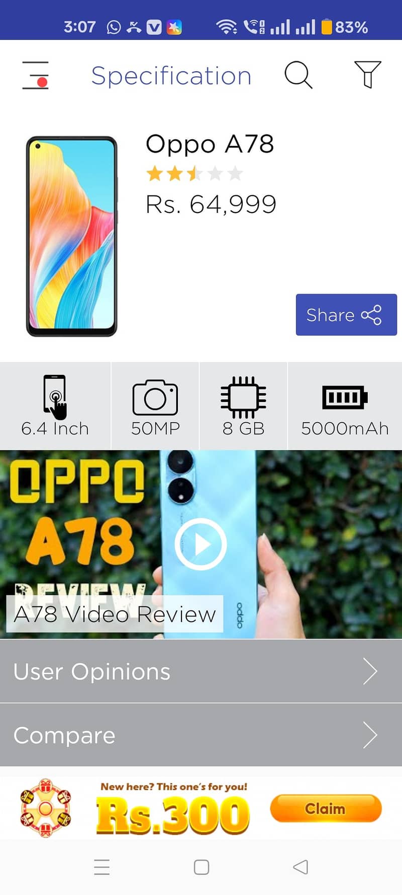 oppo A78 4