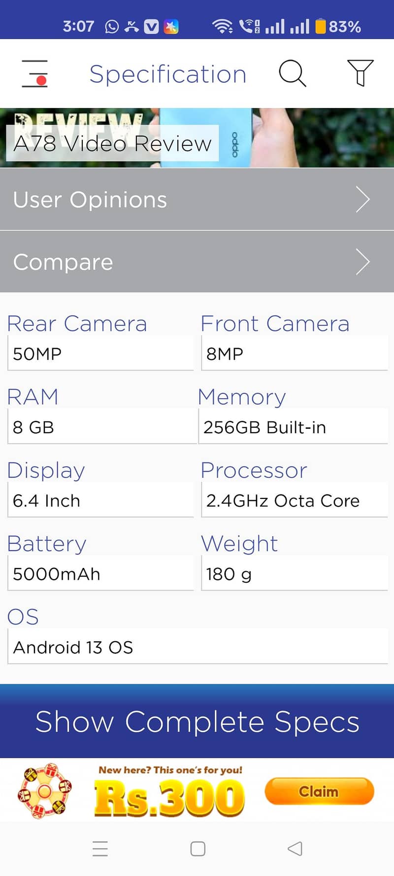 oppo A78 5