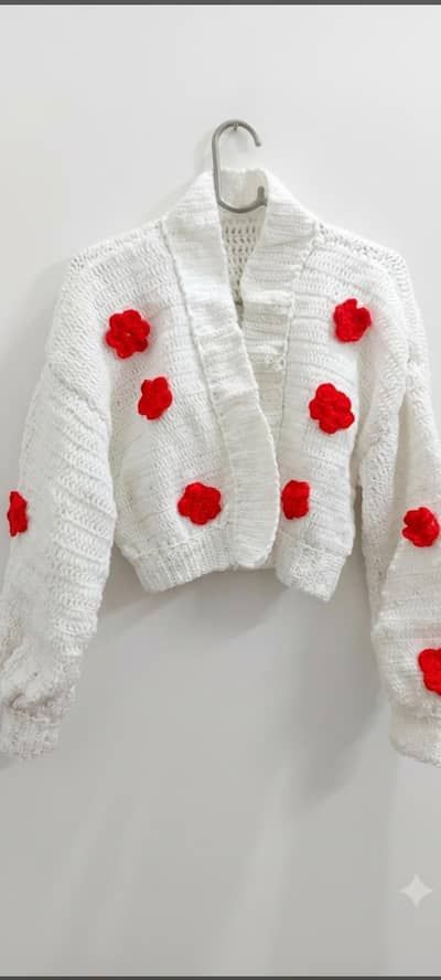 Handmade crochet cardigan