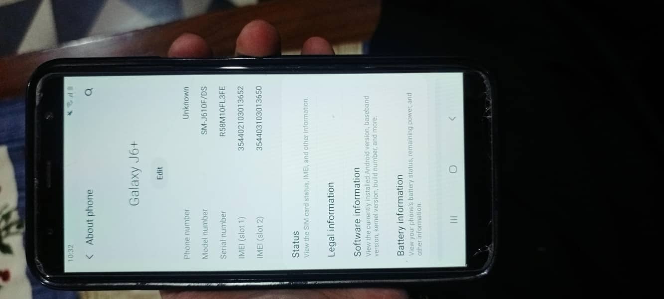 Samsung Mobile J6 Plus 7