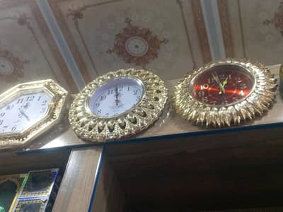 24 karat gold plated wall clock