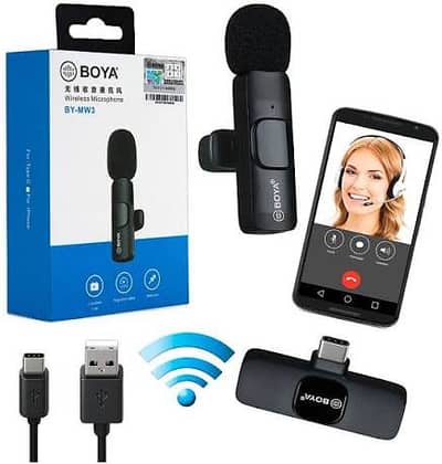 BOYA BY-MW3 Wireless Microphone - 1 Month Used - Complete Box