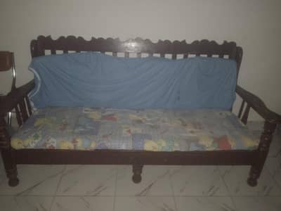 sheesham wood sofa