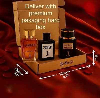 Unisex Perfume Set 3 Pieces J. By GB Premium Gift Pack