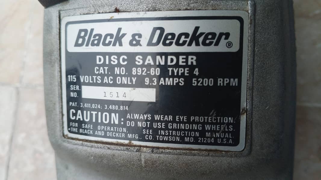 Grinder Black & Decker 1