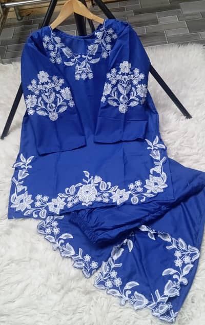 Trending Bareeze Cotton 2Pc Suit With Farshi Shalwar