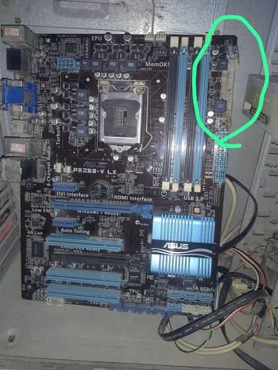 I 5 3rd generation motherboard with processor with heat sink read desc