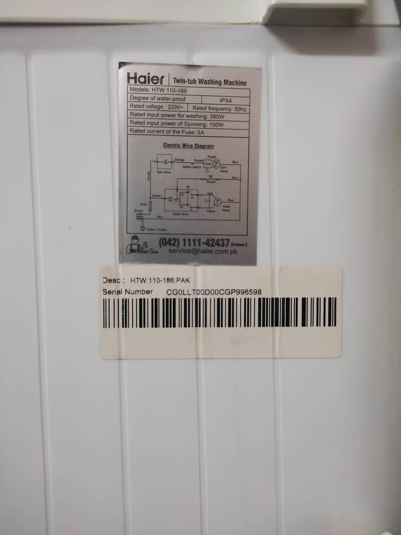 Haier Semi-Automatic Machine 9