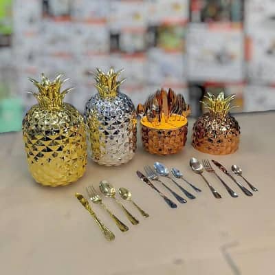 24 pcs pineapple Cutlery Set