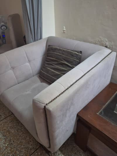 2 one seater sofa set