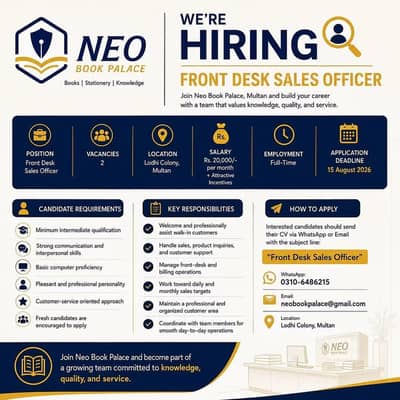 Front Desk Sales Officer
