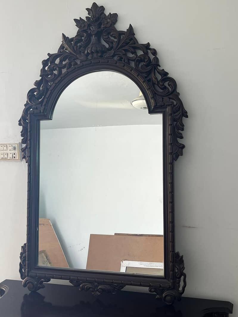 Sheesham Console table with mirror 3