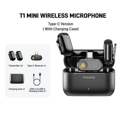 Maono Wave T1 MINI Dual Wireless Microphone TYPE-C