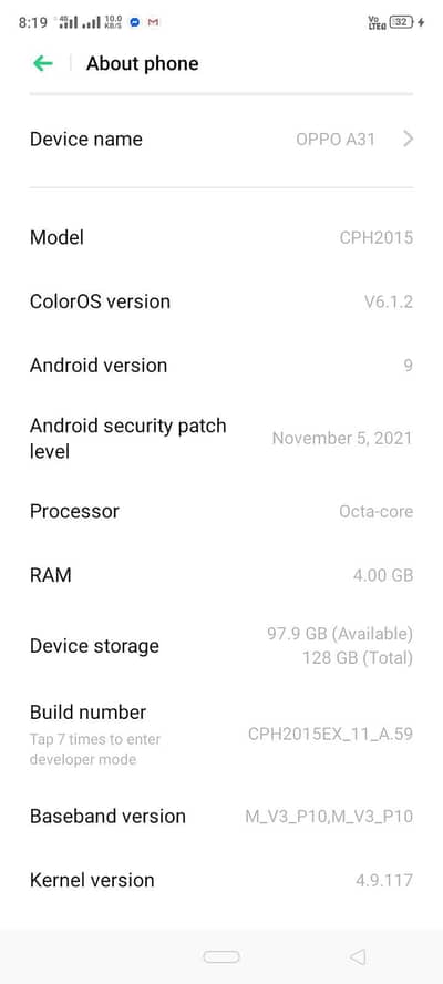 OPPO A31