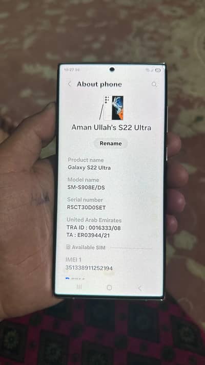 Samsung Galaxy s22 ultra 512gb