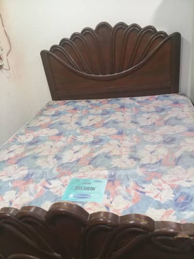 double bed with metress. . . almari